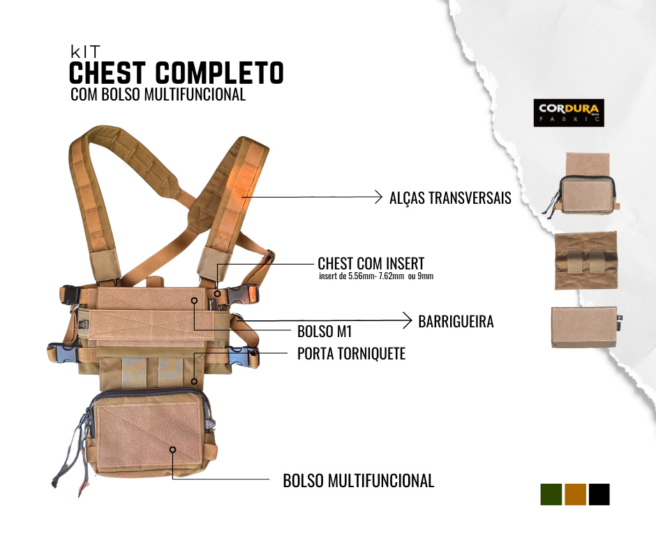 CHEST RIG+BOLSO MULTIFUNCIONAL