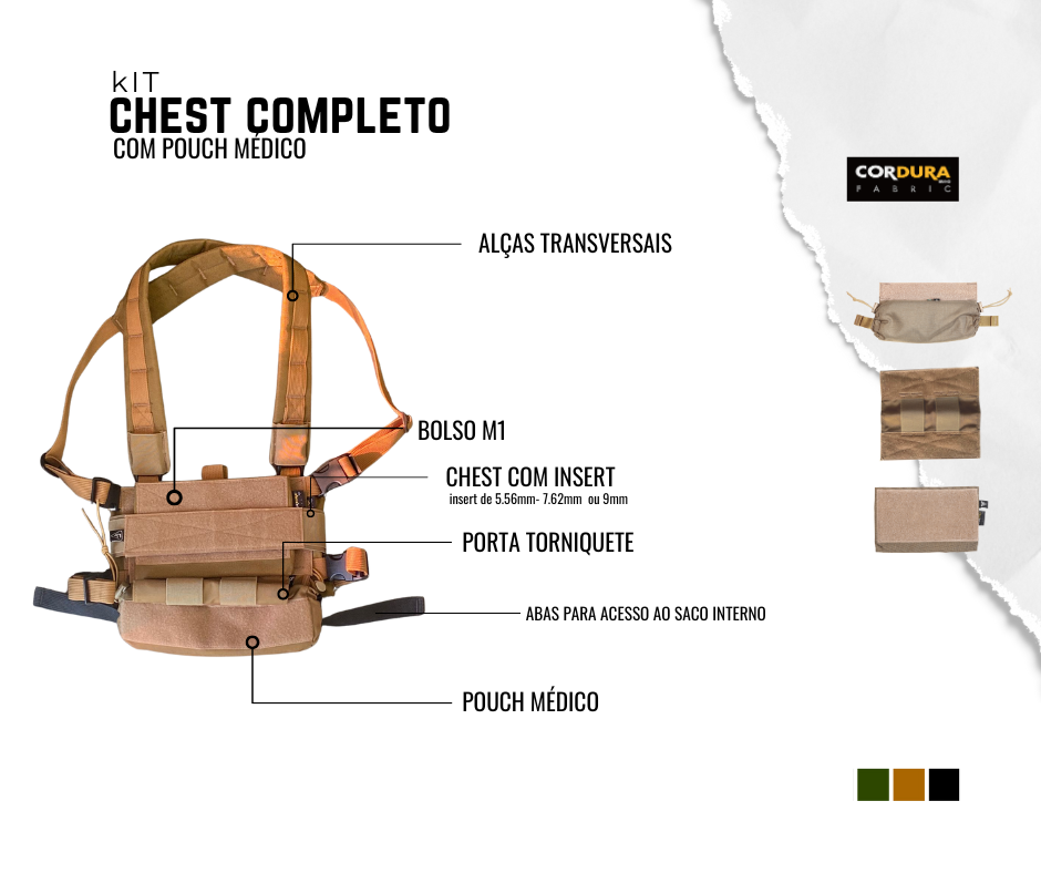 CHEST RIG+POUCH MÉDICO