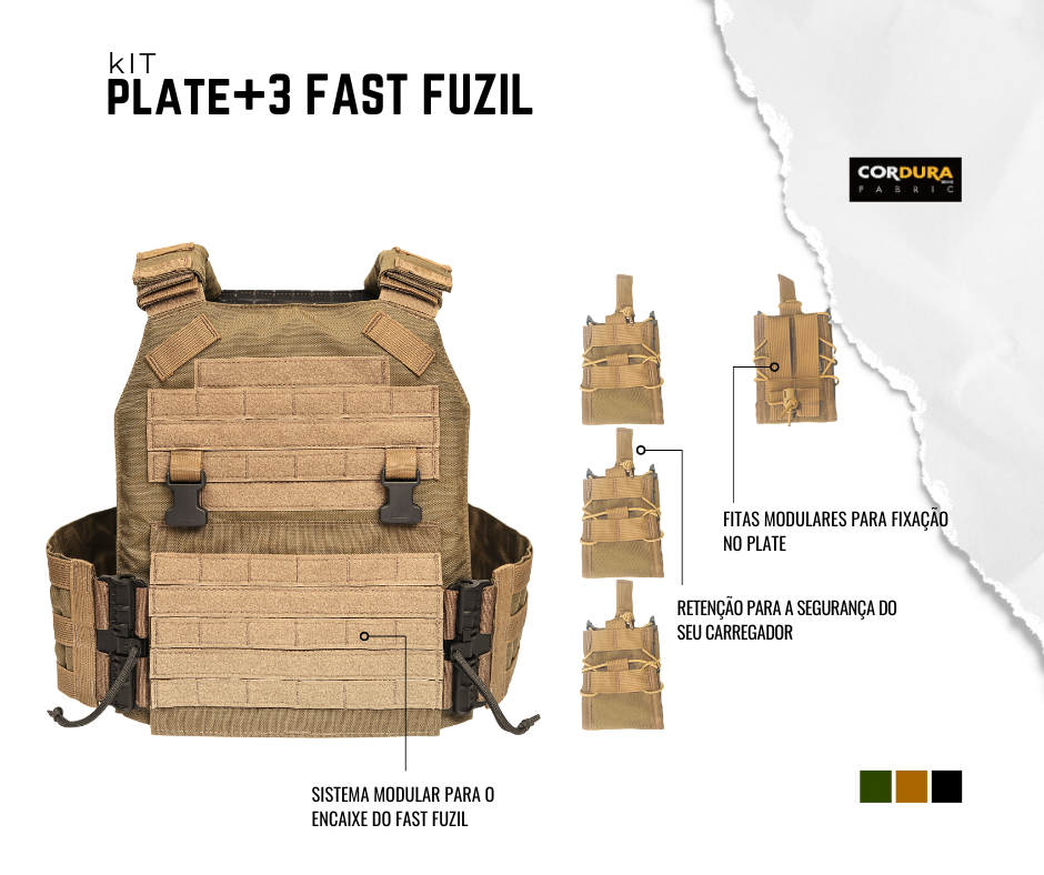 PLATE CARRIER+3 FAST FUZIL